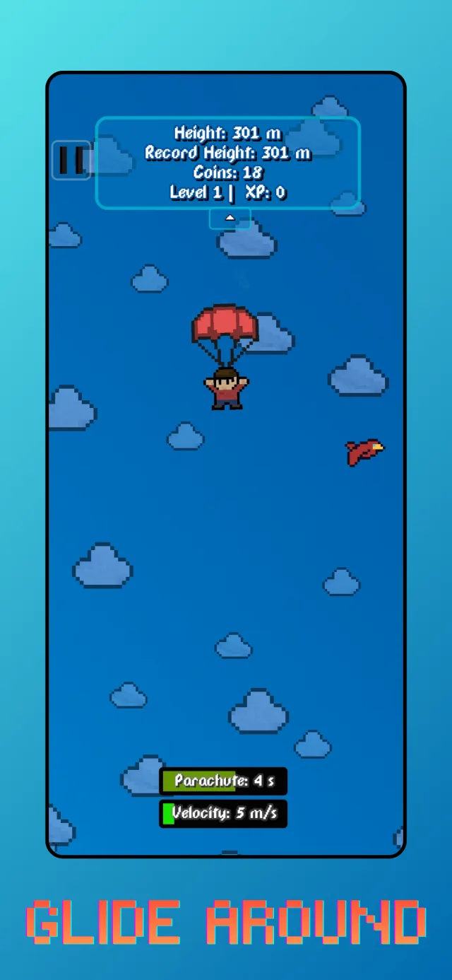 Dive Dash: dodging obstacles mid-air