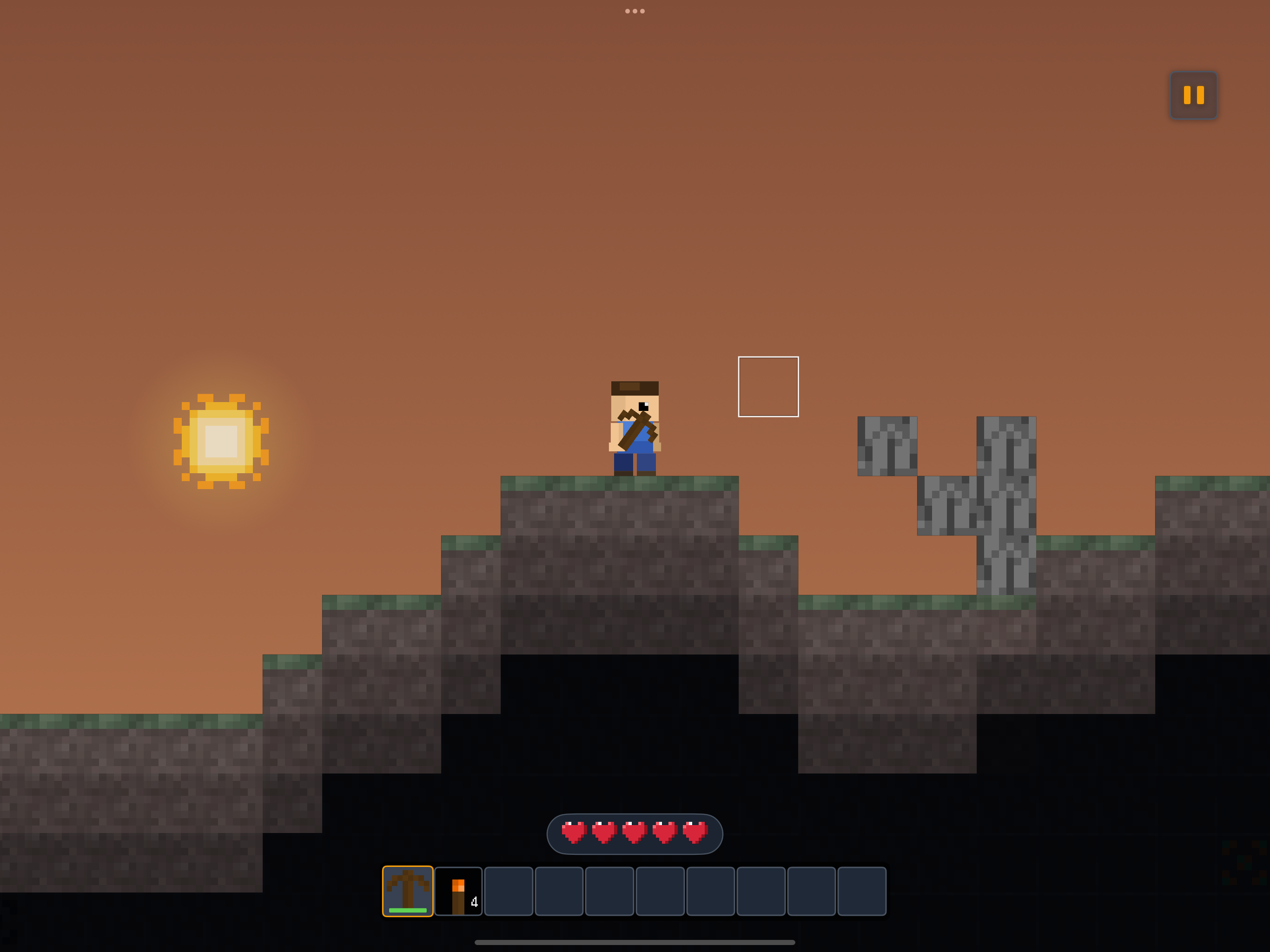 WatchBlocks terrain at sunset