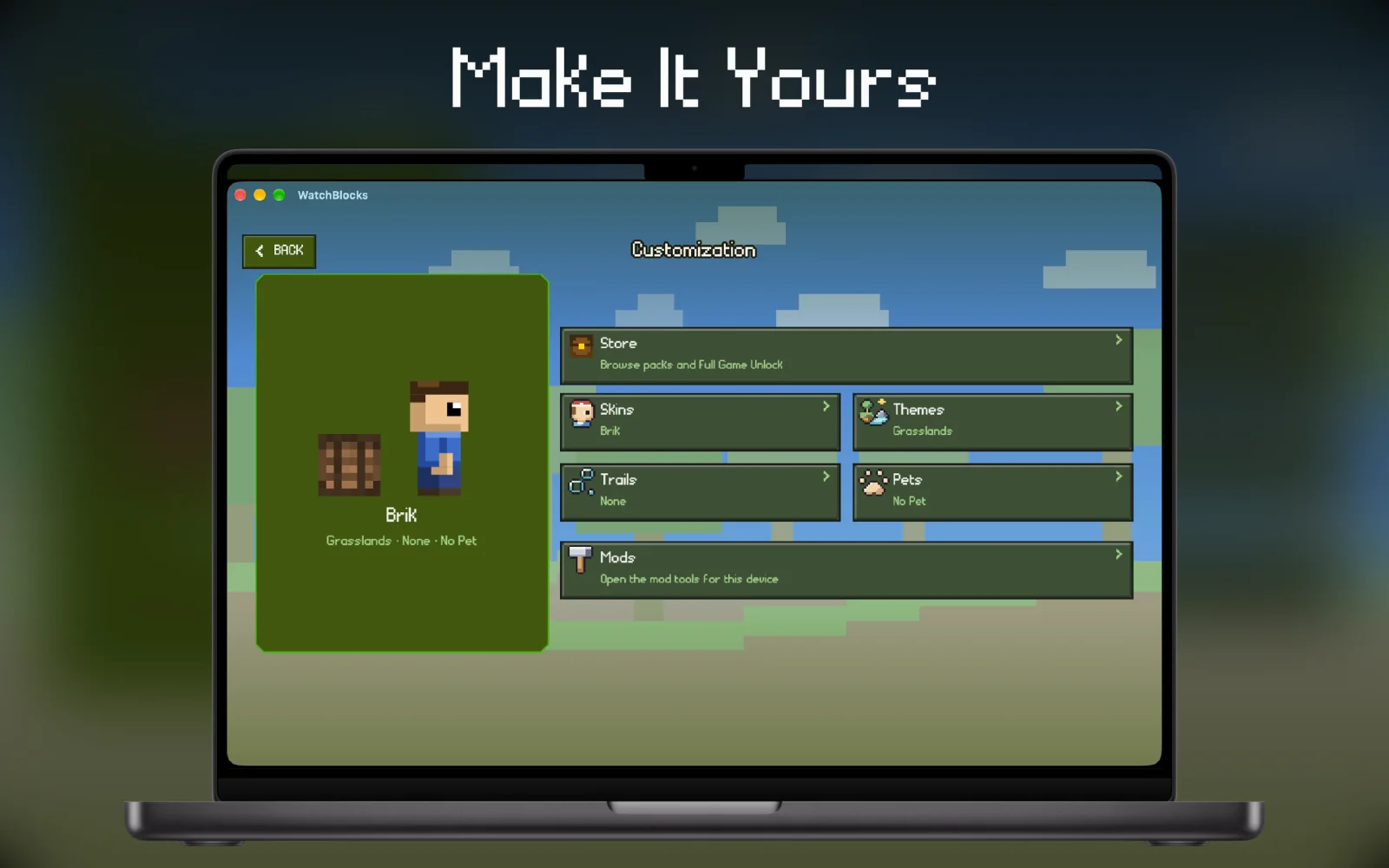 WatchBlocks on Mac: Make It Yours