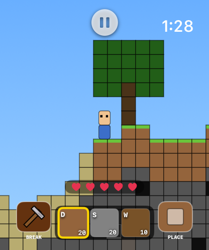 WatchCraft 2D gameplay screenshot 1